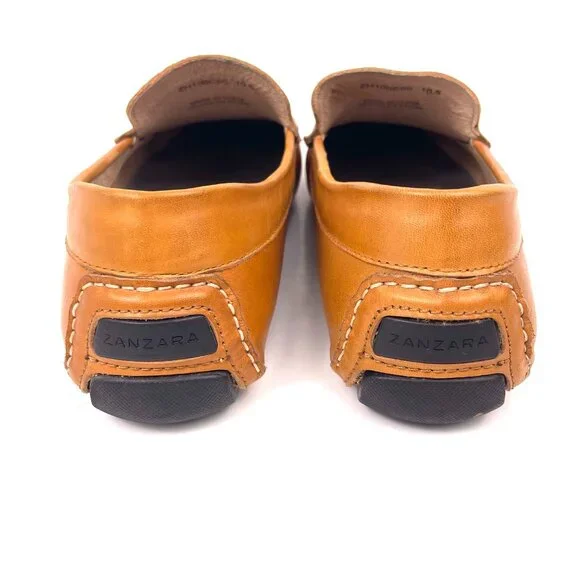 Zanzara Mens Picasso II Slip-On Driving Loafer Leather Dress Shoe Size 10.5 - Picture 6 of 13